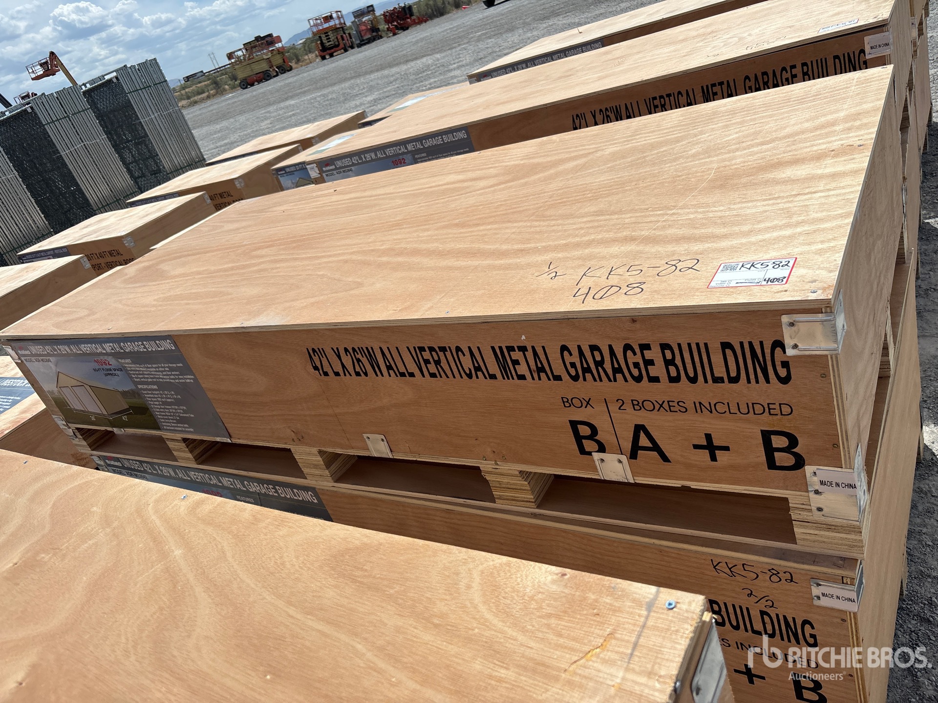 2026 AGR-MS2642 26 ft x 42 ft Vertical Metal Garage Storage Building (Unused)