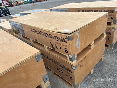 2026 AGR-MS2642 26 ft x 42 ft Vertical Metal Garage Opslag Gebouw (Unused)
