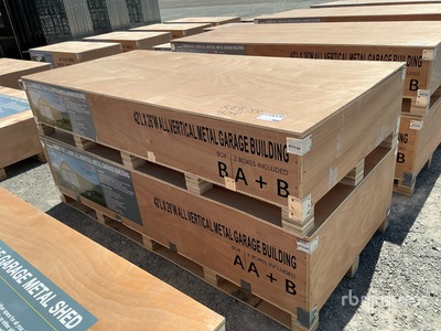 2026 AGR-MS2642 Vertical Metal Garage Storage Building (Unused)