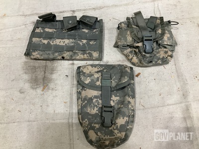(64) M4 Three Mag Pouches, (62) Canteen Pouches & Assorted Items