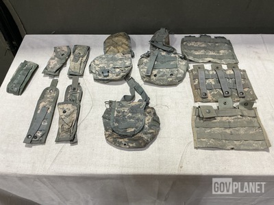 (99) Utility Patch Pockets, (57) M4 Three Mag Pouches & Assorted Items