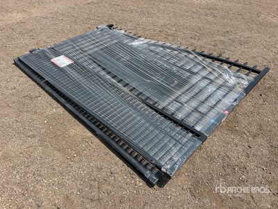 2026 SUNTOP S0720-1 20 ft Wrought Iron Bi-Parting Driveway Gate (Unused)