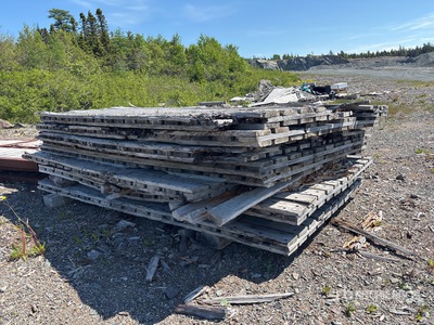 Quantity of (8) 8 ft x 14 ft Wood Rig Mats