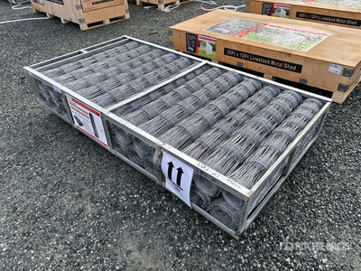 Quantity of (24) 2026 SUNTOP S2400 100 ft x 40 in Galvanized Farm Schermen (Unused)