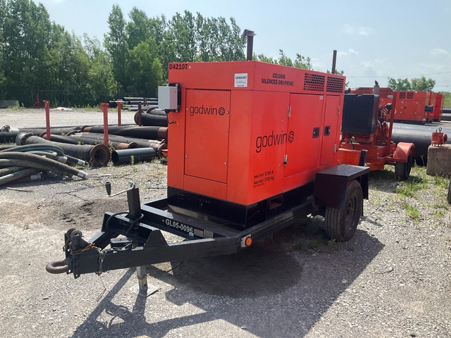 2002 Godwin CD100 Trailer-Mounted Water Pump