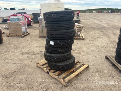 Quantity of (7) 225/70R19.5 Pneus