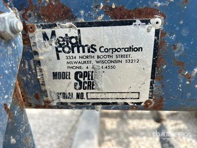 Metal Forms Speed Screed Concrete Screed