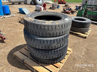 Quantity of (4) 285/75R24.5 Tires