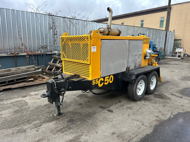 2013 Reed C50SSCR Trailer Concrete Pump