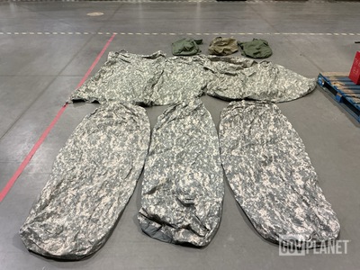 (30) Bivy Covers, (9) Tarpaulins, (16) Duffel Bags & Assorted Items