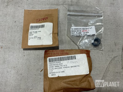 (6) Palin Hexagon Nuts, (9) Machine Thread Plugs & Assorted Items