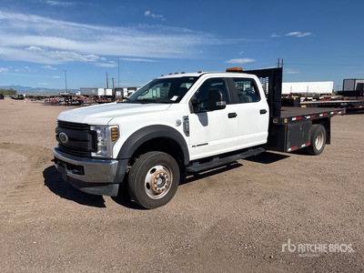 2018 Ford F-550 XL 4x4 Crew Cab Flatbed Truck