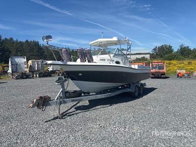 Crestliner Fishhawk 25 ft Console centrale