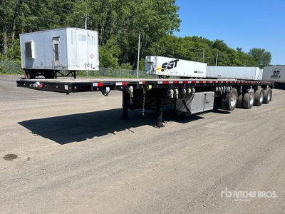2013 Manac 48 ft Quad/A Flatbed Trailer