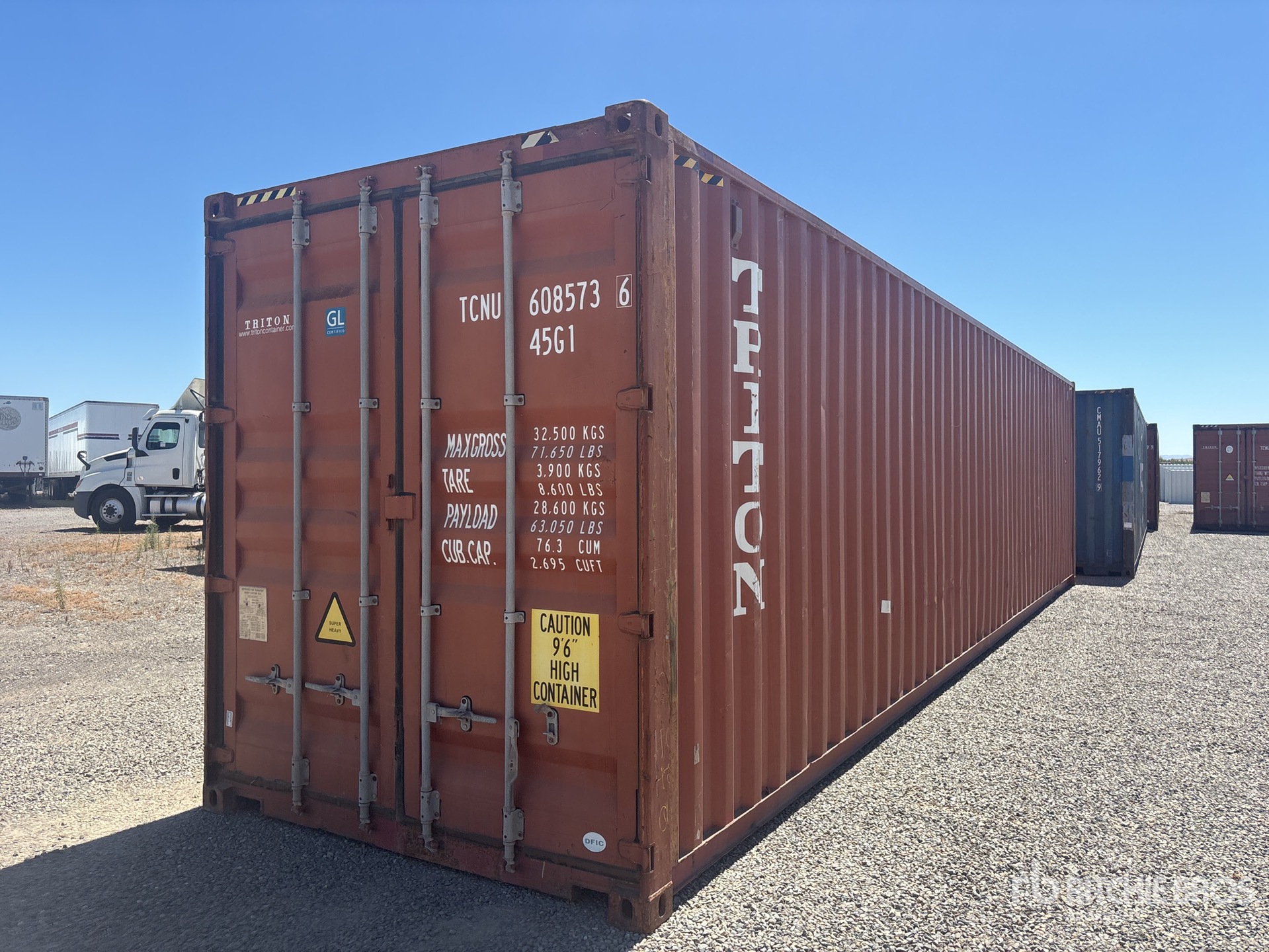 2012 40 ft High Cube Storage Container