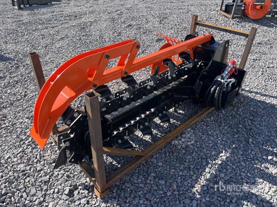 2026 GIYI X39 8 in Mini Zanjadora para Minicargador (Sin Usar) / Skid Steer Trencher (Unused)