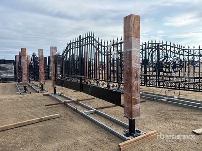 2026 EG EarthyGrounds EG-T20-CE 20 ft Steel Bi-Parting Driveway Gate (Unused)