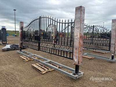 2026 EG EarthyGrounds EG-T20-SC 20 ft Steel Driveway Gate (Unused)
