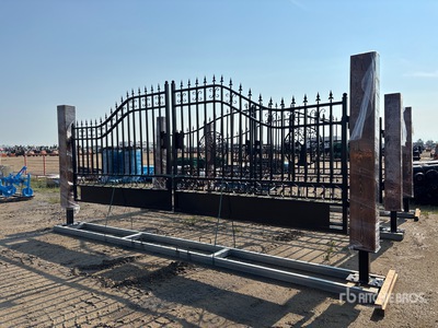 2026 EG EarthyGrounds EG-T20-CE 20 ft Steel Bi-Parting Puerta de entrada (Unused)