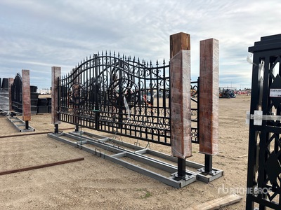 Quantity of (2) 2026 EG EarthyGrounds T20-SC&T20-DM 20 ft Steel Bi-Parting Driveway Gate (Unused)