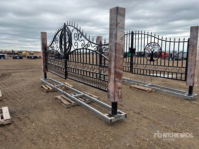 Quantity of (2) 2026 EG EarthyGrounds T20-SC&T20-DM 20 ft Steel Driveway Gate (Unused)