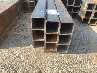 Quantity of (9) Kit Containers Steel Square Tube Pipe- 277" Long