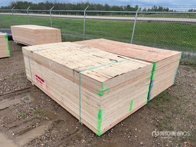 Quantity of (120) 4 ft x 8 ft (0.5 in Thick) CSP/DFP No Stamp Plywood (Unused)