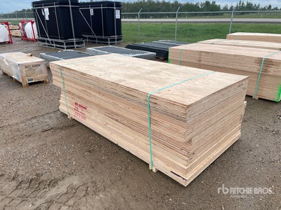 Quantity of (50) 4 ft x 8 ft CSP/DFP No Stamp Plywood (Unused)