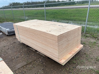Quantity of (80) 4 ft x 8 ft 3/4 in CSP/DFP No Stamp Plywood (Unused)
