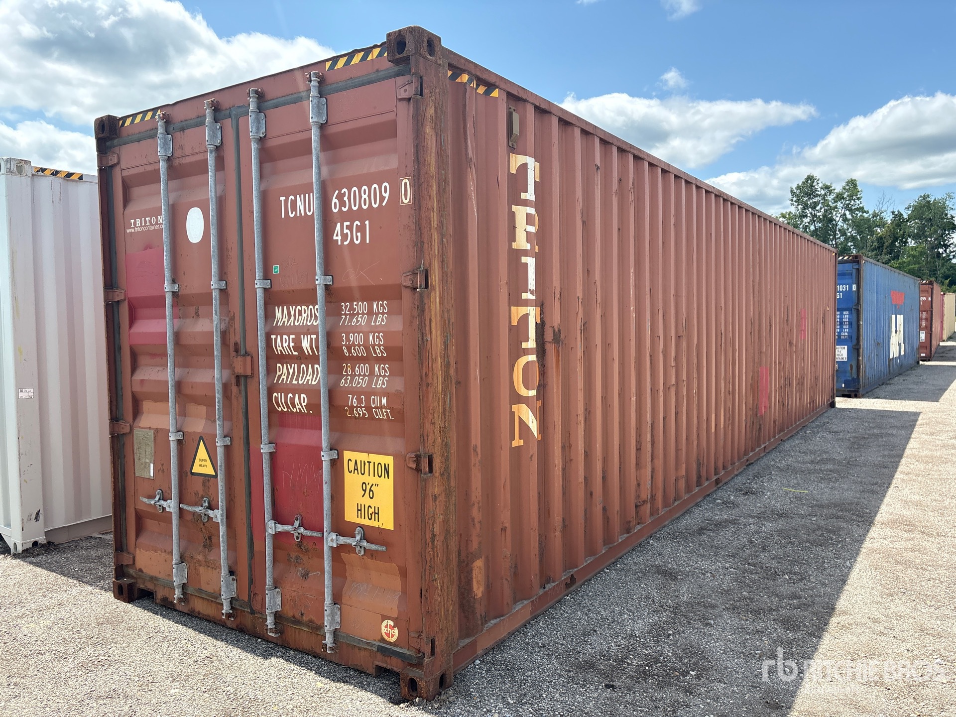 2011 40 ft High Cube Storage Container