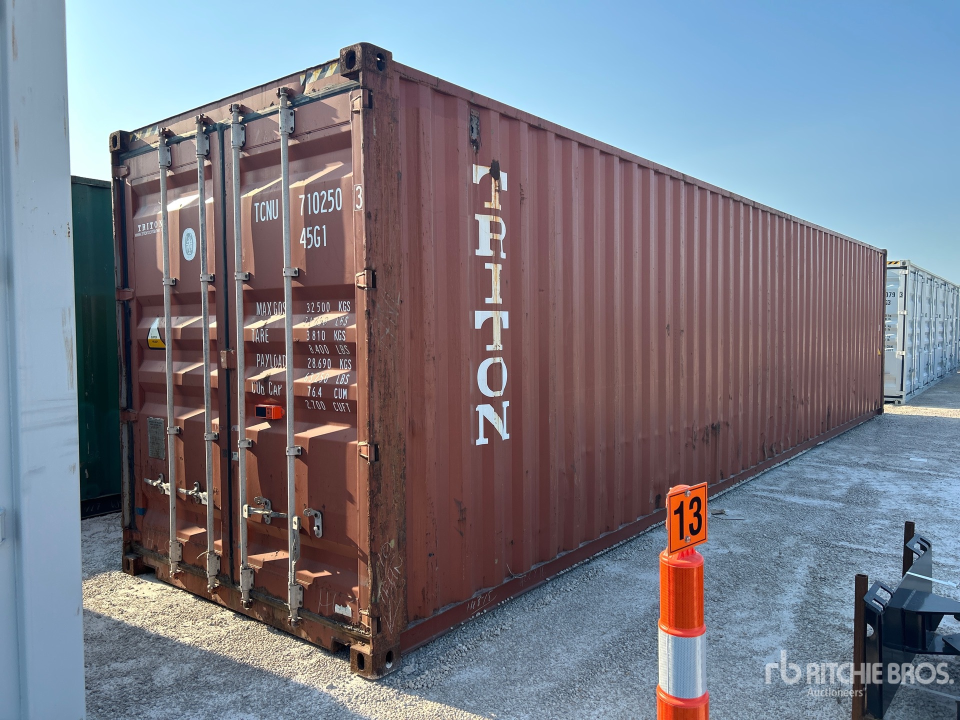 2010 40 ft High Cube Storage Container