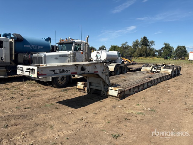 2000 Talbert T4DW 55SA HRG-1-T 1-EC3/1 55 ton Tri/A Removable Gooseneck Lowboy Trailer