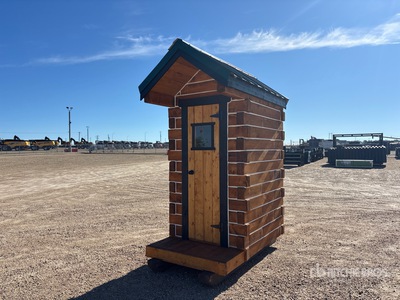 4 ft x 5 ft Custom Skid Mounted Outhouse (Unused)