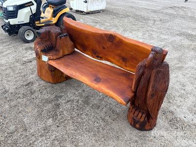 Cedar Chainsaw Carved Eagle/Bear Bench Articoli da ferramenta e di consumo