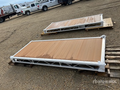 Quantity of (2) 2026 BYT BDF410 4 ft x 10 ft Aluminum Boat Dock Section Kit (Unused)