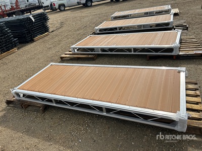 Quantity of (2) 2026 BYT BDF410 4 ft x 10 ft Aluminum Boat Dock Section Kit (Unused)