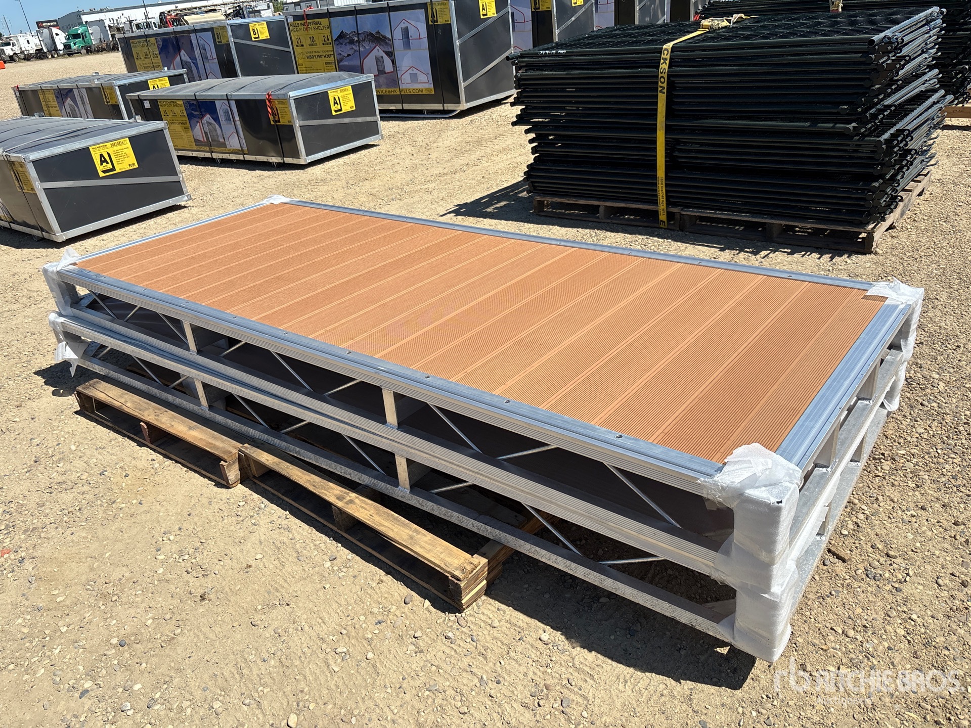Quantity of (2) 2026 BYT BDF412 4 ft x 10 ft Aluminum Boat Dock Section Kit (Unused)