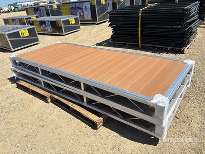 Quantity of (2) 2026 BYT BDF412 4 ft x 10 ft Aluminum Boat Dock Section Kit (Unused)