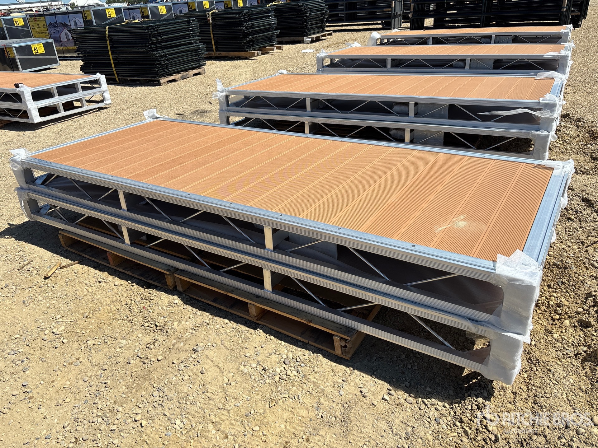 Quantity of (2) 2026 BYT BDF412 4 ft x 10 ft Aluminum Boat Dock Section Kit (Unused)