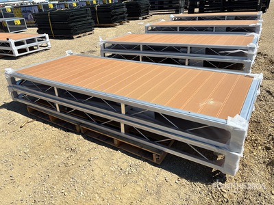 Quantity of (2) 2026 BYT BDF412 4 ft x 10 ft Aluminum Boat Dock Section Kit (Unused)