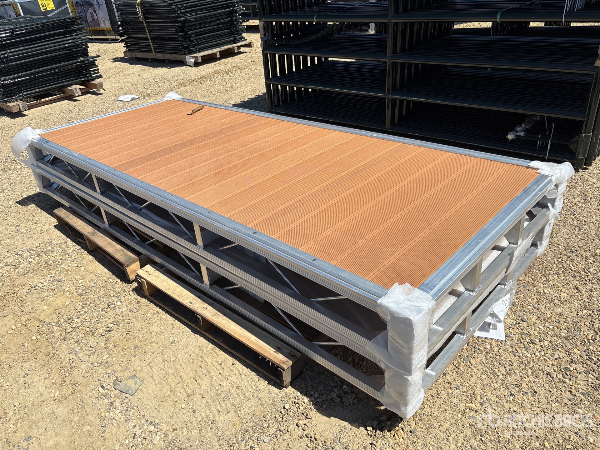 Quantity of (2) 2026 BYT BDF412 4 ft x 10 ft Aluminum Boat Dock Section Kit (Unused)