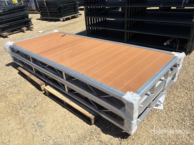 Quantity of (2) 2026 BYT BDF412 4 ft x 10 ft Aluminum Boat Dock Section Kit (Unused)