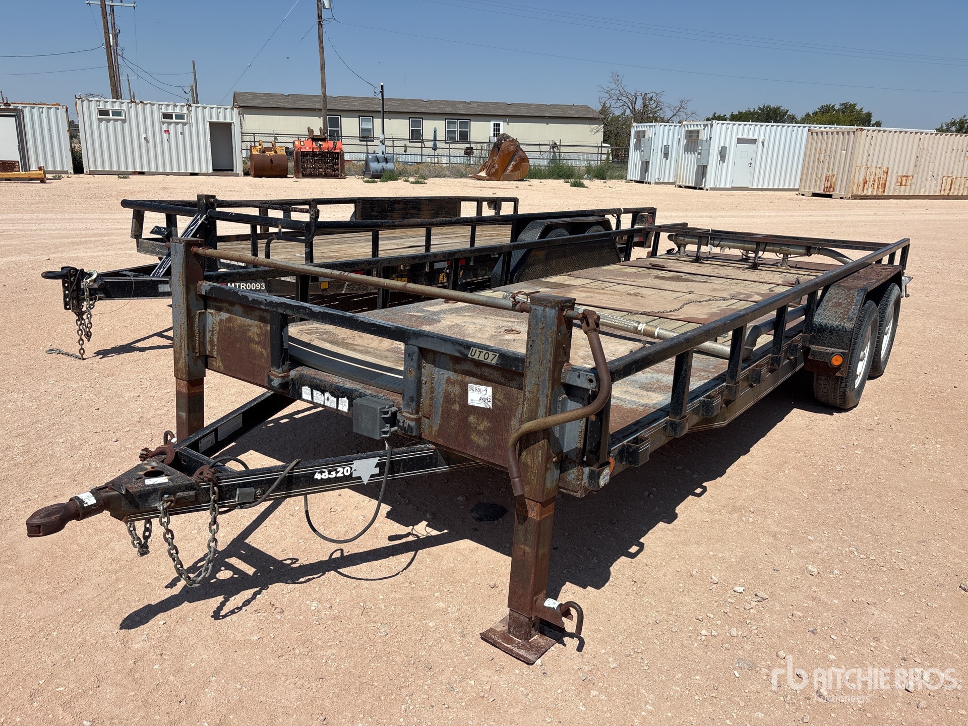 2014 PJ U8202 20 ft T/A Utility Trailer