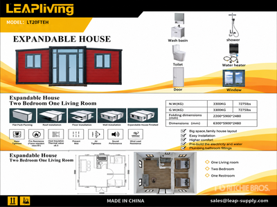 2026 LEAPliving LT20FTEH 5.9 m x 6.3 m Expandable House (Unused)