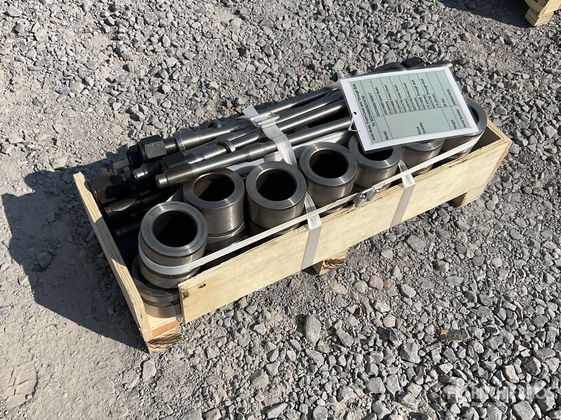 2026 SDCH SDCH680/750BFT Lote de Bujes, Cubiertas Delanteras y Pernos Para Martillo Hidraulico (Sin Usar) / Inner Bush, Front Cover, Through Bolt (Unused)