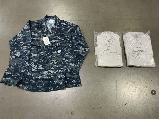 (55) Maternity Blouses, (64) Women's Shirts & (1) Pair of Mechanics Coveralls