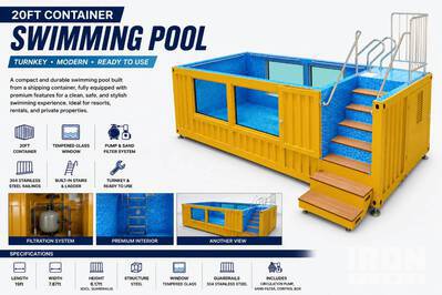 2026 Chery 20ft Container Swimming Pool (Unused)