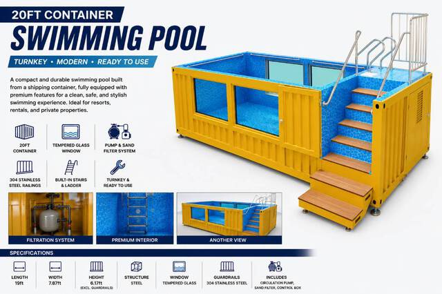 Chery 20ft Container Swimming Pool (Unused)