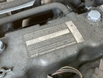 Engine with Emission Label
