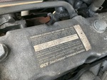 Engine with Emission Label